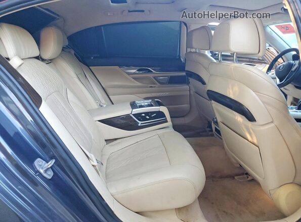 WBA7F0C51GGL99651 2016 BMW 7 SERIES Blue Rear seats view
