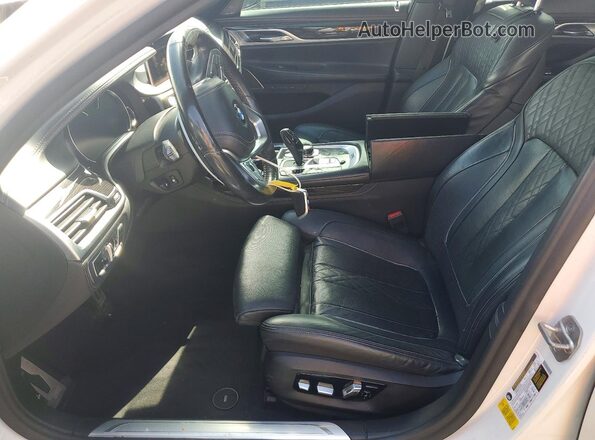 WBA7F0C52KGM25764 2019 BMW 7 SERIES White წინა სალონის ხედი