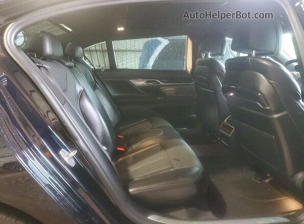 WBA7F0C53KGM25692 2019 BMW 7 SERIES Blue Հետևի նստատեղերի տեսք