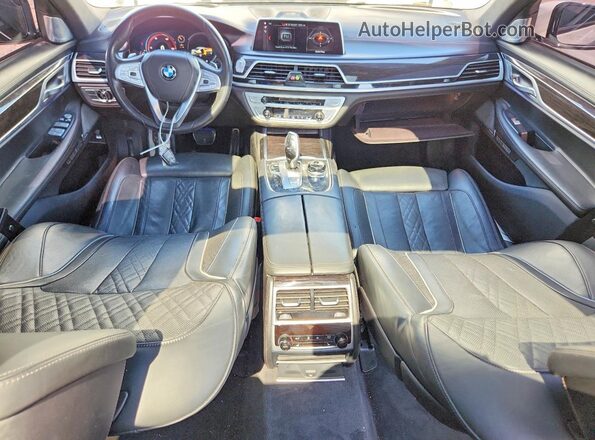 WBA7F0C58JGM23449 2018 BMW 7 SERIES White Vista del salpicadero