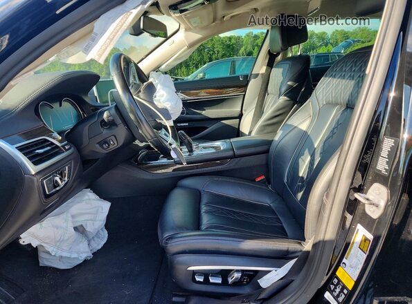 WBA7F2C50GG418489 2016 BMW 7 SERIES Black Front interior view