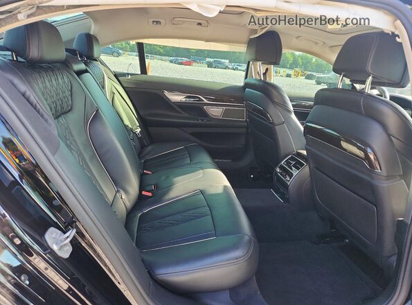WBA7F2C50GG418489 2016 BMW 7 SERIES Black Rear seats view