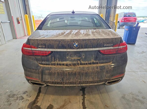 WBA7F2C51GG419523 2016 BMW 7 SERIES Черный Вид сзади