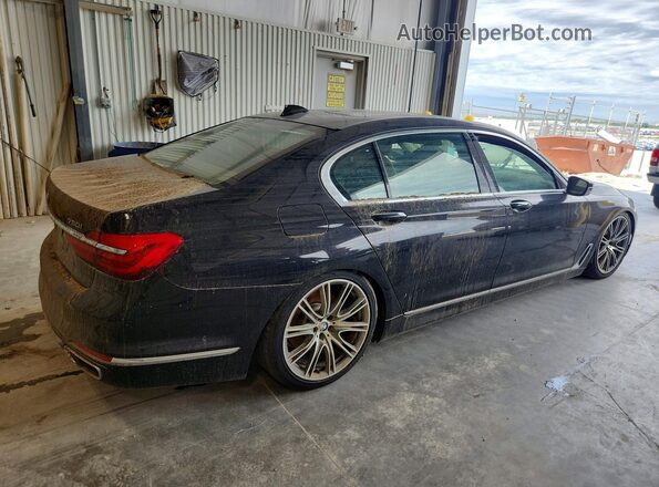 WBA7F2C51GG419523 2016 BMW 7 SERIES Черный Задняя правая четверть