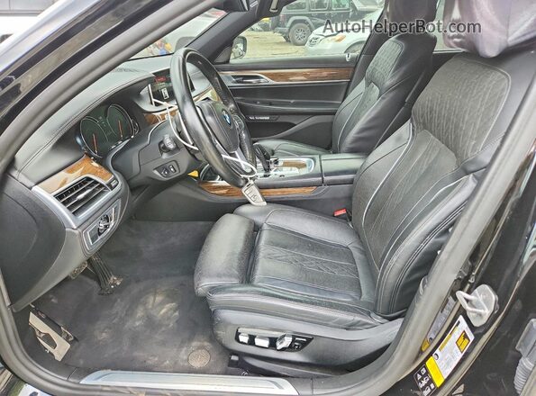 WBA7F2C51JG423935 2018 BMW 7 SERIES Black Front interior view