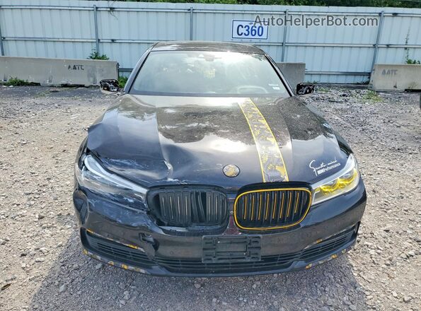 WBA7F2C52GG419529 2016 BMW 7 SERIES Black Front view