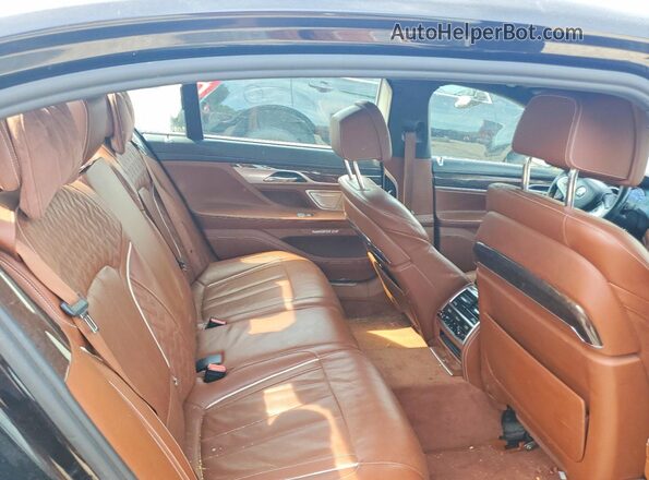 WBA7F2C52GG419529 2016 BMW 7 SERIES Black Rear seats view