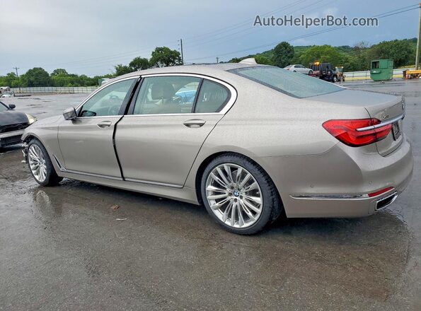 WBA7F2C52HG421878 2017 BMW 7 SERIES Серебряный Задняя левая четверть