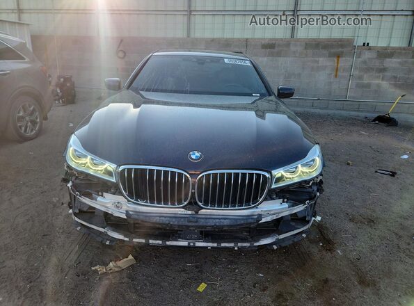 WBA7F2C53GG420348 2016 BMW 7 SERIES Black Вид спереду