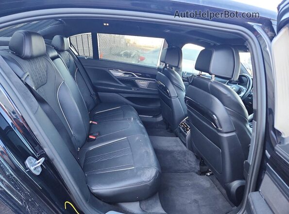 WBA7F2C53GG420348 2016 BMW 7 SERIES Black Вид задніх сидінь