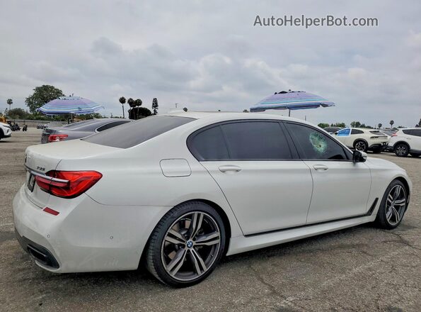 WBA7F2C54GG416258 2016 BMW 7 SERIES White Trasero derecho