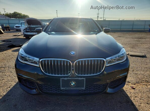 WBA7F2C55GG420299 2016 BMW 7 SERIES Black Вид спереду