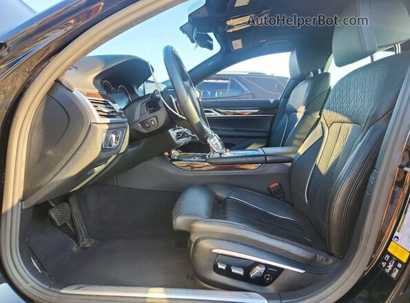 WBA7F2C55GG420299 2016 BMW 7 SERIES Black Вид салону спереду