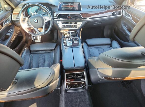 WBA7F2C55GG420299 2016 BMW 7 SERIES Black Вид панелі приладів