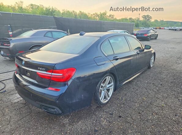 WBA7F2C55GG420836 2016 BMW 7 SERIES Black Հետևի աջ