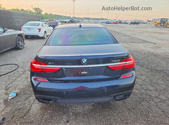 WBA7F2C55GG420836 2016 BMW 7 SERIES Black Հետևի տեսք
