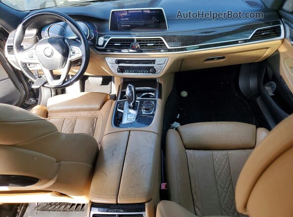 WBA7F2C55GG420836 2016 BMW 7 SERIES Black Առջևի վահանակի տեսք