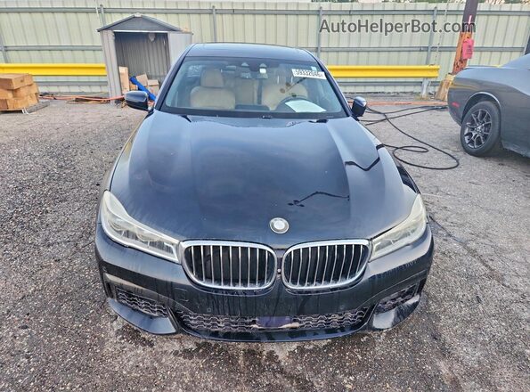 WBA7F2C55GG420836 2016 BMW 7 SERIES Black Դիմացի տեսք