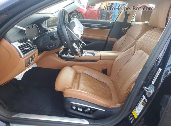 WBA7F2C55HG422684 2017 BMW 7 SERIES Blue Вид салону спереду