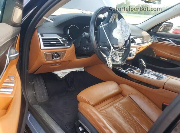WBA7F2C55HG422684 2017 BMW 7 SERIES Blue Вид панелі приладів