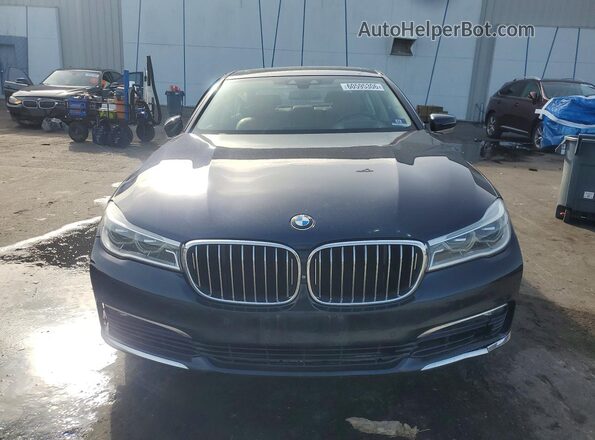 WBA7F2C55HG422684 2017 BMW 7 SERIES Blue Вид спереду