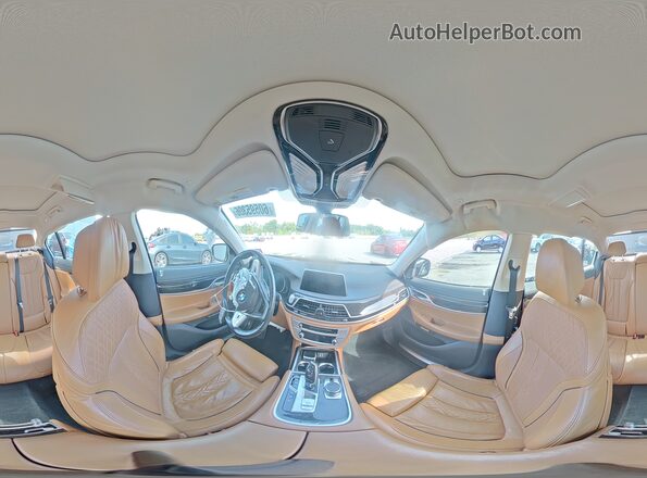 WBA7F2C55HG422684 2017 BMW 7 SERIES Blue Вид наклейки з VIN-кодом