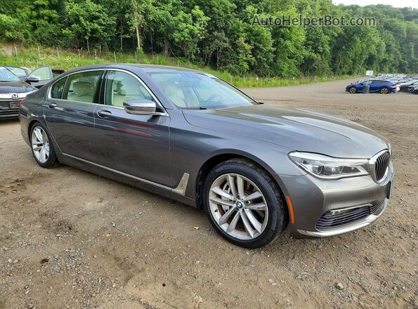 WBA7F2C56HG422399 2017 BMW 7 SERIES Gray Delantero derecho