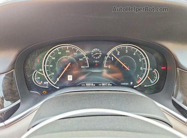 WBA7F2C56HG422399 2017 BMW 7 SERIES Gray Vista del cuadro de instrumentos