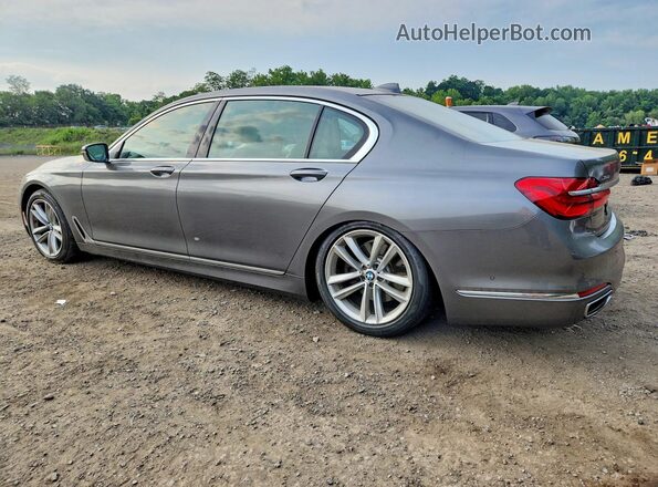 WBA7F2C56HG422399 2017 BMW 7 SERIES Gray Trasero izquierdo