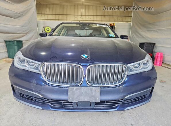 WBA7F2C56KB240528 2019 BMW 7 SERIES Синий Вид спереди