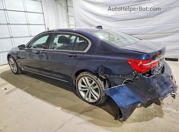 WBA7F2C56KB240528 2019 BMW 7 SERIES Синий Задняя левая четверть