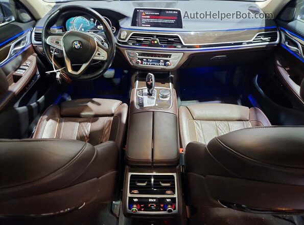 WBA7F2C56KB240528 2019 BMW 7 SERIES Синий Вид панели приборов