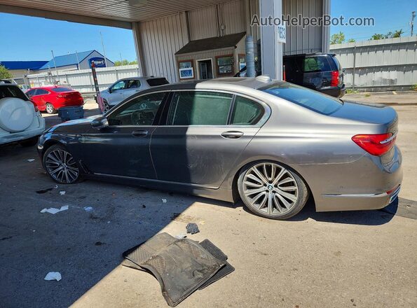 WBA7F2C57GGE12322 2016 BMW 7 SERIES Gray უკანა მარცხენა