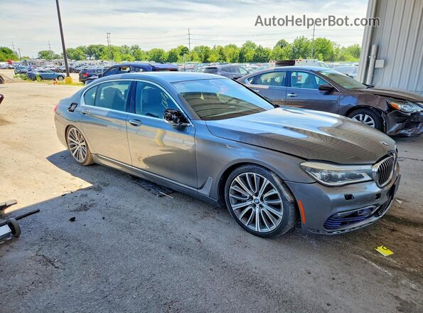WBA7F2C57GGE12322 2016 BMW 7 SERIES Gray წინა მარჯვენა
