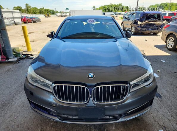 WBA7F2C57GGE12322 2016 BMW 7 SERIES Gray წინა ხედი