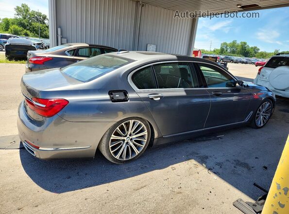 WBA7F2C57GGE12322 2016 BMW 7 SERIES Gray უკანა მარჯვენა