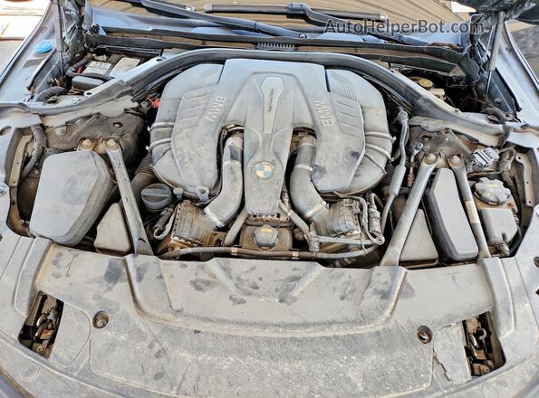 WBA7F2C57GGE12322 2016 BMW 7 SERIES Gray უკანა სალონის ხედი