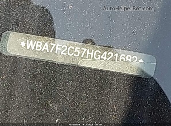 WBA7F2C57HG421682 2017 BMW ALPINA Black 