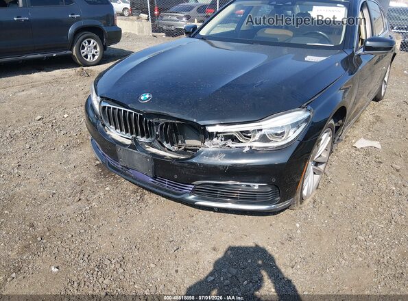 WBA7F2C58GG421060 2016 BMW 7 SERIES Black Вид спереду