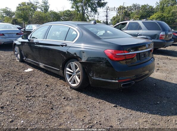 WBA7F2C58GG421060 2016 BMW 7 SERIES Black Задня ліва чверть