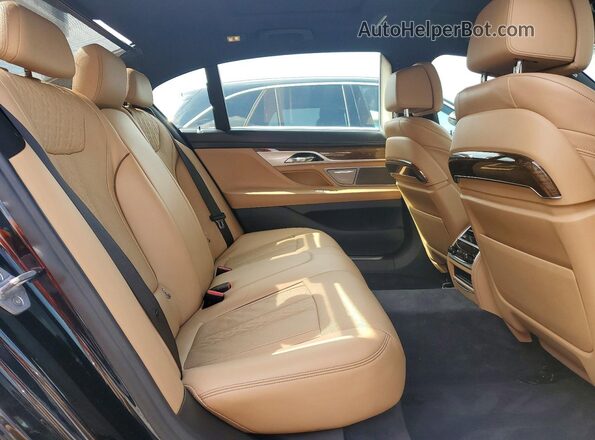 WBA7F2C59JB238674 2018 BMW 7 SERIES Blue უკანა სავარძლების ხედი