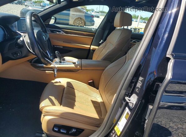 WBA7F2C59JB238674 2018 BMW 7 SERIES Blue წინა სალონის ხედი