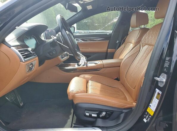 WBA7F2C59KB240149 2019 BMW 7 SERIES Black Widok wnętrza z przodu