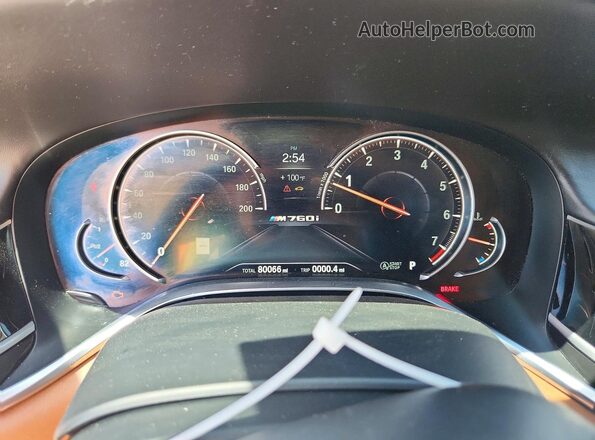 WBA7H6C58KG615050 2019 BMW M6 Белый Вид щитка приборов