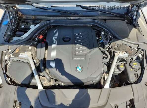 WBA7T2C02LCE39345 2020 BMW 7 SERIES Silver Rear interior view
