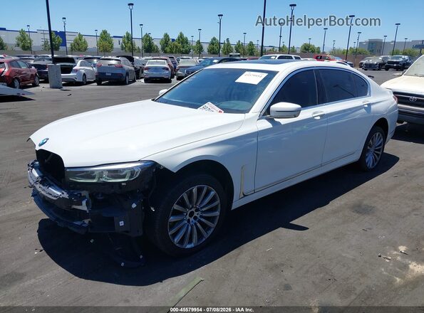 WBA7T2C05NCH58449 2022 BMW 7 SERIES White წინა მარცხენა ხედი სამი მეოთხედიდან