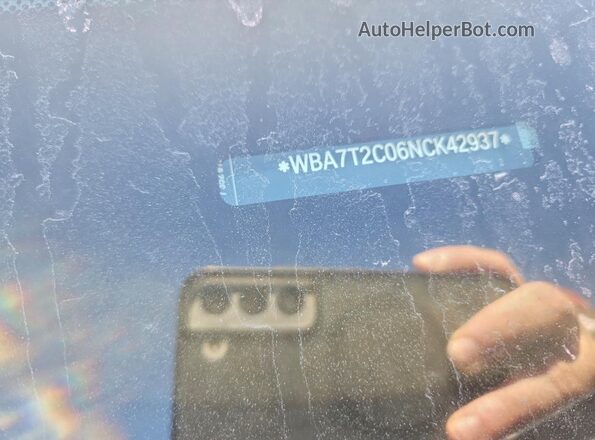 WBA7T2C06NCK42937 2022 BMW 7 SERIES Black Շարժիչի բաժամունքի տեսք