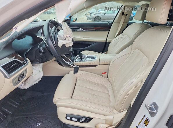 WBA7T2C09LCD31773 2020 BMW 7 SERIES White Widok wnętrza z przodu