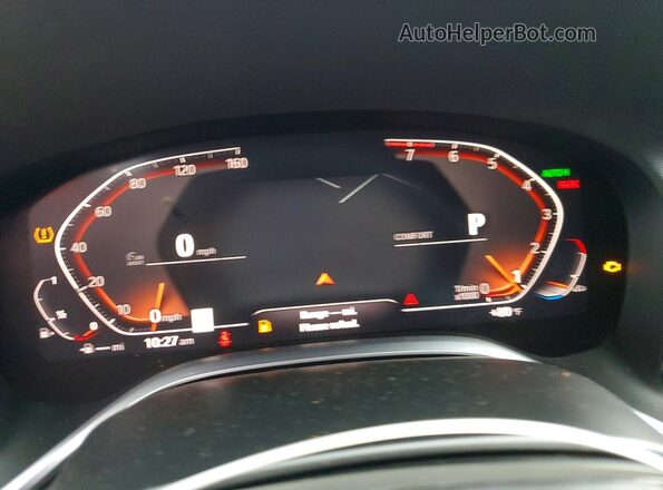 WBA7T4C01LCD62169 2020 BMW 7 SERIES Black Widok zestawu wskaźników