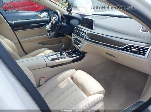 WBA7T4C04LGG62720 2020 BMW 7 SERIES White Вид салону спереду